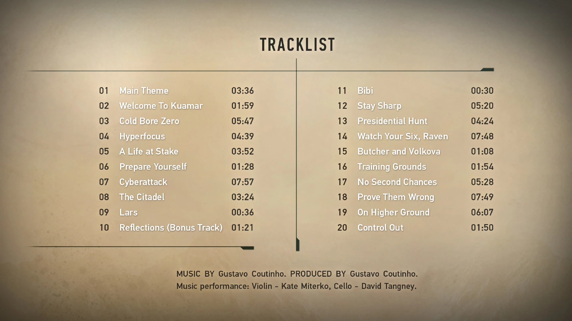 Sniper Ghost Warrior Contracts 2 Soundtrack screenshot 1